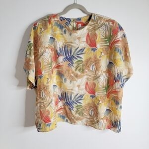 Martinique Woman 80s vintage 2X plus size women top